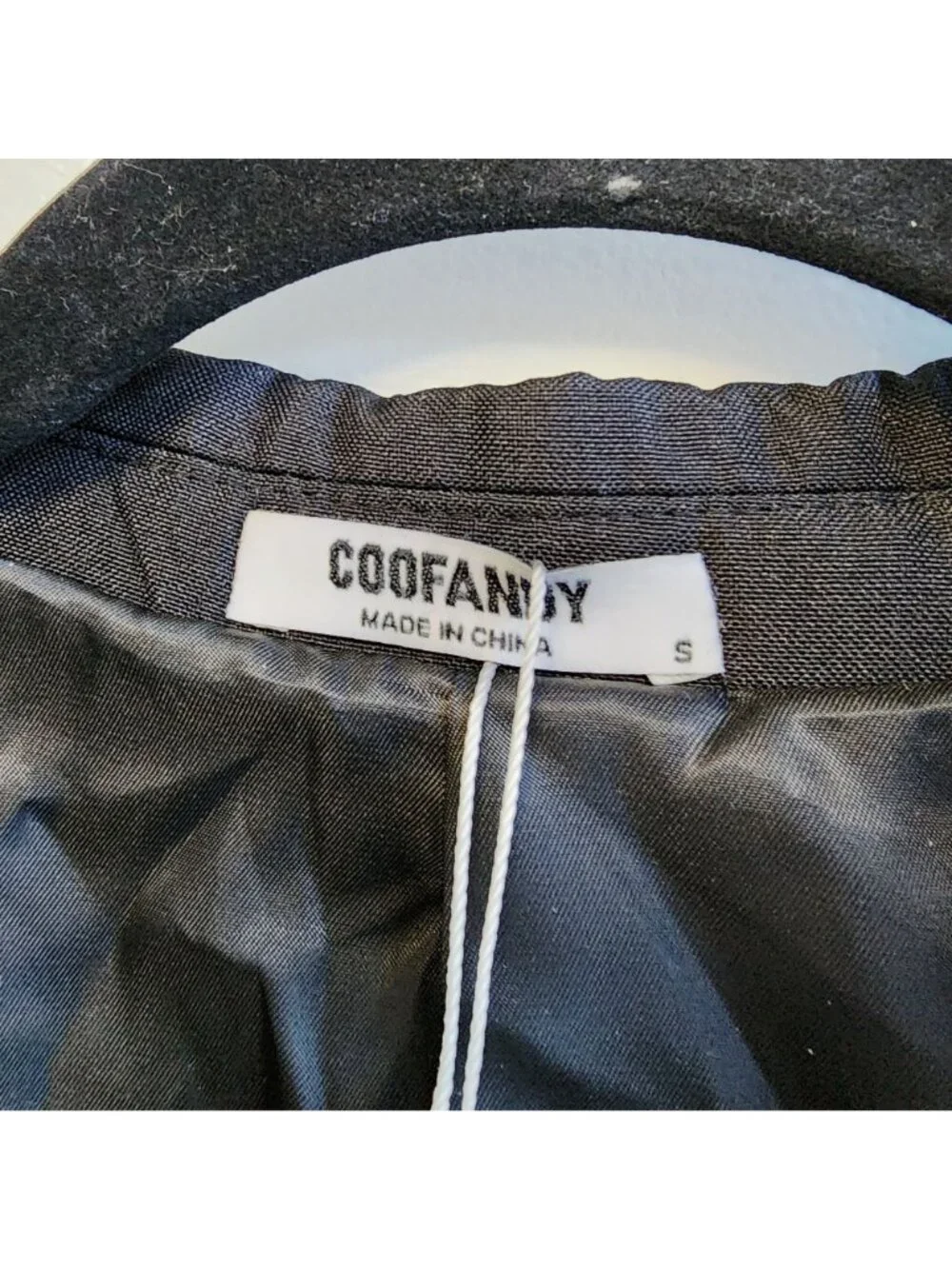 Coofandy Mens Small Black Blazer Jacket Slim Fit One-Button Tailored Formal Coat
